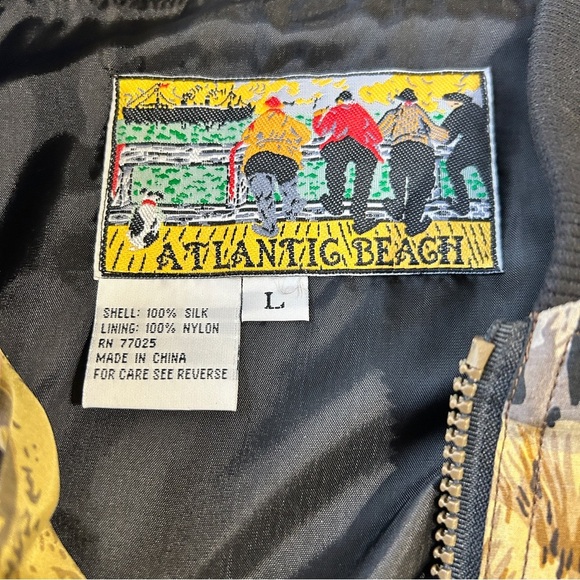 Atlantic Beach Silk Bomber‎ Jacket - Picture 3 of 6